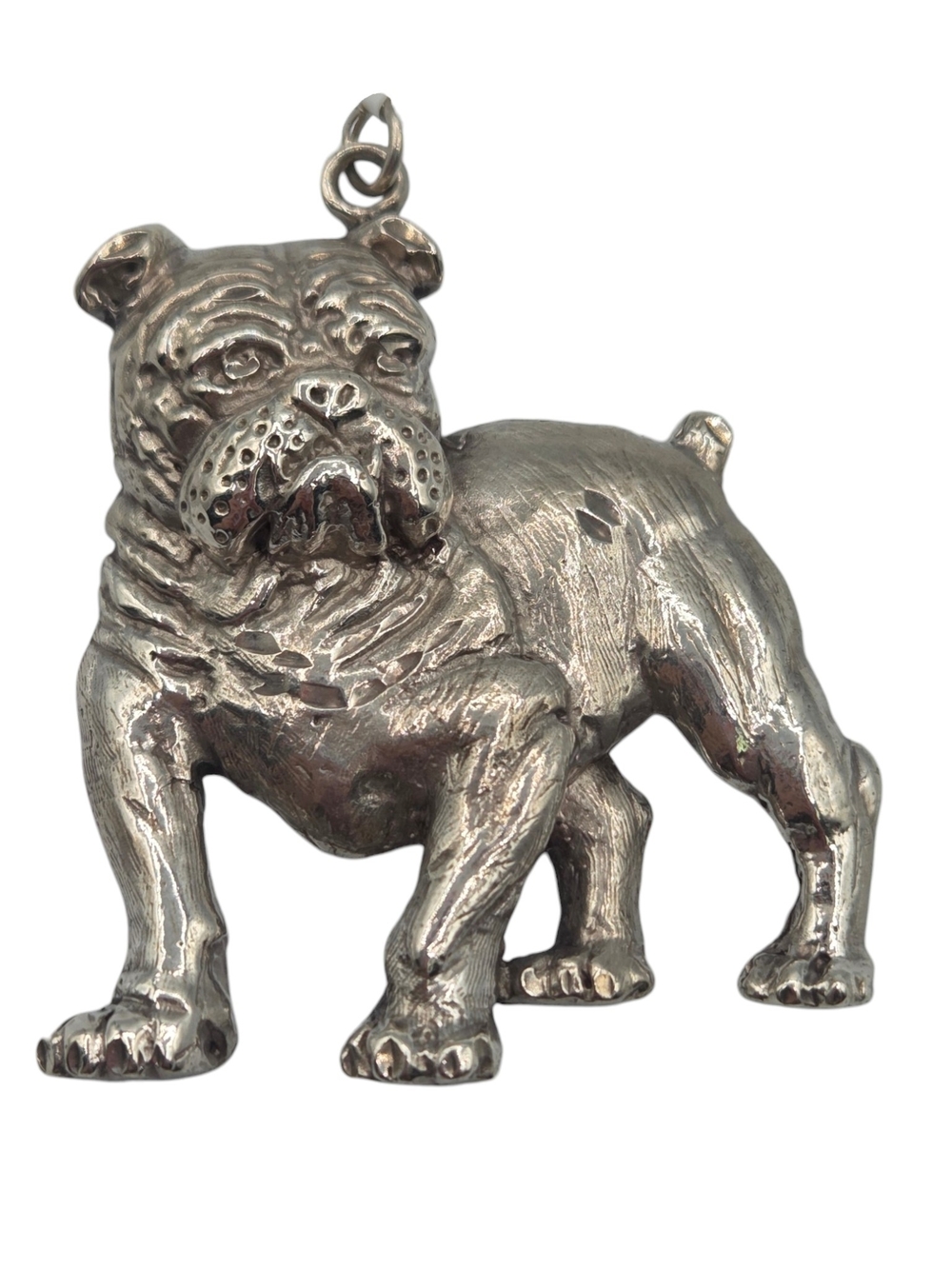 Silver Bulldog Pendant